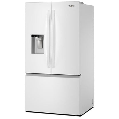 Whirlpool WRFF3536SW French Door Refrigerator, 36 inch Width, ENERGY STAR Certified, 30 cu. ft. Capacity, Water Dispenser (Exterior), Ice Dispenser (Thru Door), White colour