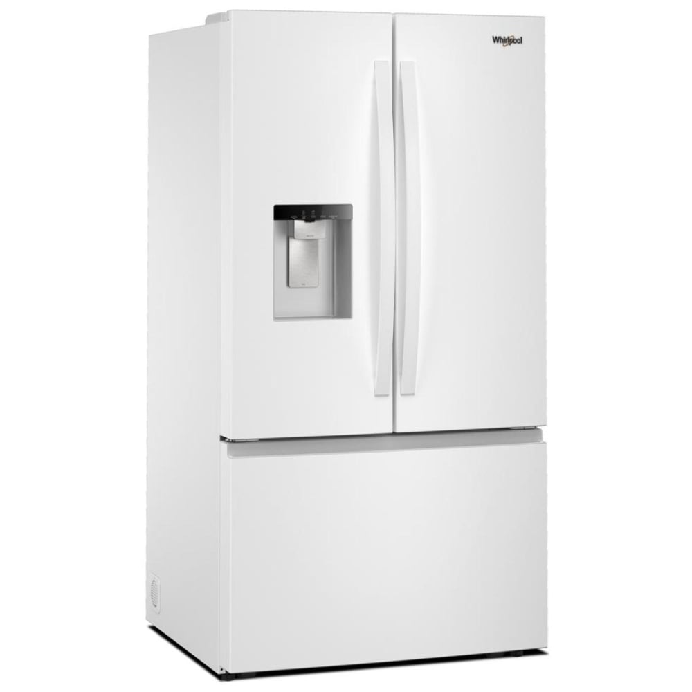 Whirlpool WRFF3536SW French Door Refrigerator, 36 inch Width, ENERGY STAR Certified, 30 cu. ft. Capacity, Water Dispenser (Exterior), Ice Dispenser (Thru Door), White colour