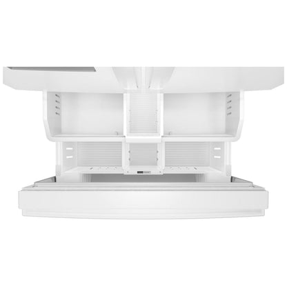 Whirlpool WRFF3536SW French Door Refrigerator, 36 inch Width, ENERGY STAR Certified, 30 cu. ft. Capacity, Water Dispenser (Exterior), Ice Dispenser (Thru Door), White colour