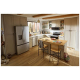 Whirlpool WRFF3536SZ French Door Refrigerator, 36 inch Width, 30 cu. ft. Capacity, Water Dispenser (Exterior), Ice Dispenser (Thru Door), ENERGY STAR Certified, FingerPrint Resistant Stainless Steel colour