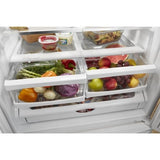 Whirlpool WRFF5333PB French Door Refrigerator, 33 inch Width, 22 cu. ft. Capacity, Water Dispenser (Interior), Ice Dispenser (Freezer Located), ENERGY STAR Certified, Black colour