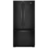 Whirlpool WRFF5333PB French Door Refrigerator, 33 inch Width, 22 cu. ft. Capacity, Water Dispenser (Interior), Ice Dispenser (Freezer Located), ENERGY STAR Certified, Black colour