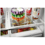 Whirlpool WRFF5333PB French Door Refrigerator, 33 inch Width, 22 cu. ft. Capacity, Water Dispenser (Interior), Ice Dispenser (Freezer Located), ENERGY STAR Certified, Black colour