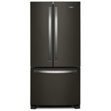 Whirlpool WRFF5333PV Bottom Freezer French Door Refrigerator, 33 inch Width, 22.1 cu. ft. Capacity, Water Dispenser (Interior), Ice Dispenser (Freezer Located), ENERGY STAR Certified, Black Stainless Steel colour