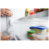 Whirlpool WRFF5333PV Bottom Freezer French Door Refrigerator, 33 inch Width, 22.1 cu. ft. Capacity, Water Dispenser (Interior), Ice Dispenser (Freezer Located), ENERGY STAR Certified, Black Stainless Steel colour