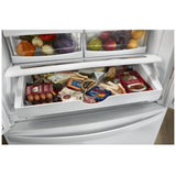 Whirlpool WRFF5333PW Bottom Freezer French Door Refrigerator, 33 inch Width, 22 cu. ft. Capacity, Water Dispenser (Interior), Ice Dispenser (Freezer Located), ENERGY STAR Certified, White colour