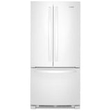 Whirlpool WRFF5333PW Bottom Freezer French Door Refrigerator, 33 inch Width, 22 cu. ft. Capacity, Water Dispenser (Interior), Ice Dispenser (Freezer Located), ENERGY STAR Certified, White colour