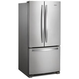 Whirlpool WRFF5333PZ Bottom Freezer French Door Refrigerator, 33 inch Width, 22.1 cu. ft. Capacity, Water Dispenser (Interior), Ice Dispenser (Freezer Located), ENERGY STAR Certified, Stainless Steel colour