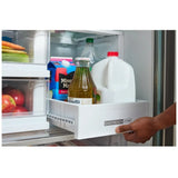 Whirlpool WRMC5036RV French Door Refrigerator, 36 inch Width, 22 cu. ft. Capacity, Counter Depth, Water Dispenser (Exterior), Ice Dispenser (Thru Door), ENERGY STAR Certified, Black Stainless colour, EveryDrop™ Water Filtration