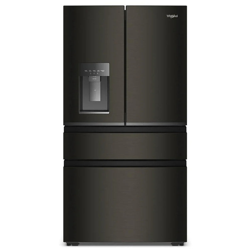 Whirlpool WRMC5036RV French Door Refrigerator, 36 inch Width, 22 cu. ft. Capacity, Counter Depth, Water Dispenser (Exterior), Ice Dispenser (Thru Door), ENERGY STAR Certified, Black Stainless colour, EveryDrop™ Water Filtration