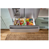 Whirlpool WRMC5036RZ French Door Refrigerator, 36 inch Width, 22 cu. ft. Capacity, Counter Depth, Water Dispenser (Exterior), Ice Dispenser (Thru Door), ENERGY STAR Certified, Fingerprint-Resistant Stainless colour, EveryDrop™ Water Filtration