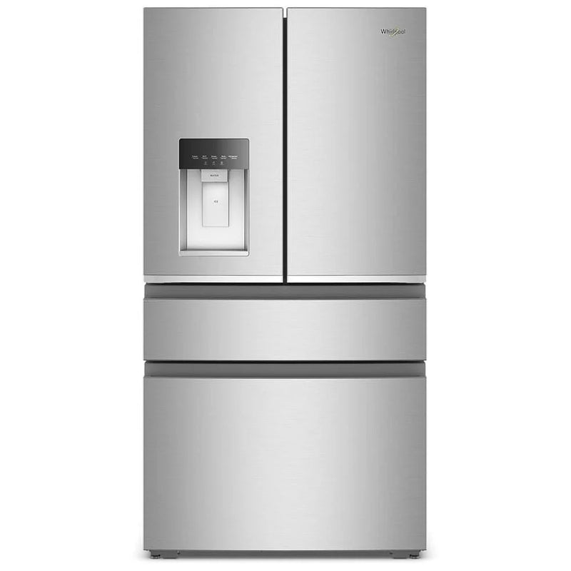Whirlpool WRMC5036RZ French Door Refrigerator, 36 inch Width, 22 cu. ft. Capacity, Counter Depth, Water Dispenser (Exterior), Ice Dispenser (Thru Door), ENERGY STAR Certified, Fingerprint-Resistant Stainless colour, EveryDrop™ Water Filtration