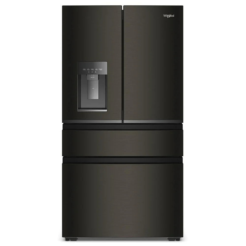 Whirlpool WRMC7036RV French Door Refrigerator, 36 inch Width, 22 cu. ft. Capacity, Counter Depth, Water Dispenser (Exterior), Ice Dispenser (Thru Door), ENERGY STAR Certified, Black Stainless colour, EveryDrop™ Water Filtration