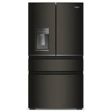 Whirlpool WRMC7036RV French Door Refrigerator, 36 inch Width, 22 cu. ft. Capacity, Counter Depth, Water Dispenser (Exterior), Ice Dispenser (Thru Door), ENERGY STAR Certified, Black Stainless colour, EveryDrop™ Water Filtration