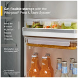 Whirlpool WRMC7036RZ French Door Refrigerator, 36 inch Width, 22 cu. ft. Capacity, Counter Depth, Water Dispenser (Exterior), Ice Dispenser (Thru Door), ENERGY STAR Certified, Fingerprint-Resistant Stainless colour, EveryDrop™ Water Filtration