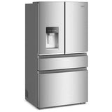 Whirlpool WRMC7036RZ French Door Refrigerator, 36 inch Width, 22 cu. ft. Capacity, Counter Depth, Water Dispenser (Exterior), Ice Dispenser (Thru Door), ENERGY STAR Certified, Fingerprint-Resistant Stainless colour, EveryDrop™ Water Filtration