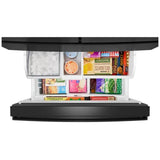 Whirlpool WRMF3336SV French Door Refrigerator, 36 inch Width, 30 cu. ft. Capacity, Water Dispenser (Interior), Ice Dispenser (Freezer Located), ENERGY STAR Certified, Fingerprint-Resistant Black Stainless colour