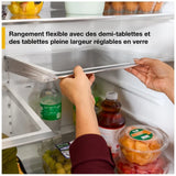 Whirlpool WRMF3336SV French Door Refrigerator, 36 inch Width, 30 cu. ft. Capacity, Water Dispenser (Interior), Ice Dispenser (Freezer Located), ENERGY STAR Certified, Fingerprint-Resistant Black Stainless colour