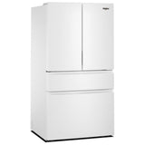 Whirlpool WRMF3336SW French Door Refrigerator, 36 inch Width, 30 cu. ft. Capacity, Water Dispenser (Interior), Ice Dispenser (Freezer Located), ENERGY STAR Certified, White colour