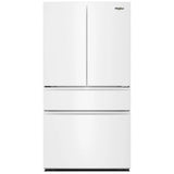 Whirlpool WRMF3336SW French Door Refrigerator, 36 inch Width, 30 cu. ft. Capacity, Water Dispenser (Interior), Ice Dispenser (Freezer Located), ENERGY STAR Certified, White colour