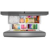 Whirlpool WRMF3336SZ French Door Refrigerator, 36 inch Width, 30 cu. ft. Capacity, Water Dispenser (Interior), Ice Dispenser (Freezer Located), ENERGY STAR Certified, Fingerprint-Resistant Stainless Finish colour