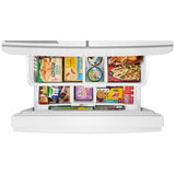 Whirlpool WRMF3536SW French Door Refrigerator, 36 inch Width, 29 cu. ft. Capacity, Water Dispenser (Exterior), Ice Dispenser (Thru Door), ENERGY STAR Certified, White colour