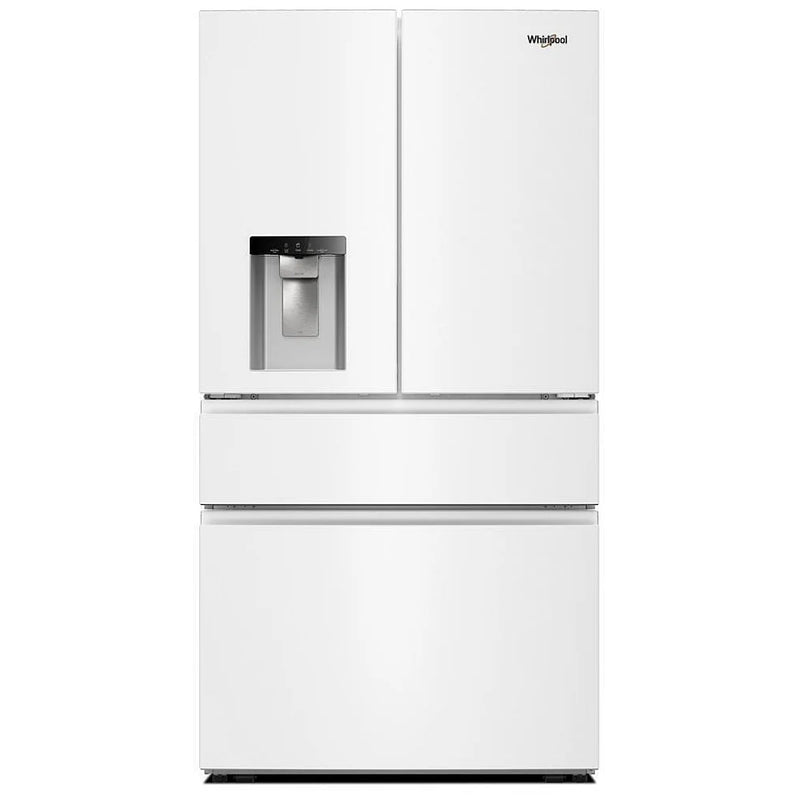 Whirlpool WRMF3536SW French Door Refrigerator, 36 inch Width, 29 cu. ft. Capacity, Water Dispenser (Exterior), Ice Dispenser (Thru Door), ENERGY STAR Certified, White colour