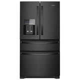 Whirlpool WRMF3636RB French Door Refrigerator, 36 inch Width, 24.5 cu. ft. Capacity, Water Dispenser (Exterior), Ice Dispenser (Thru Door), ENERGY STAR Certified, Black colour