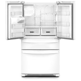 Whirlpool WRMF3636RW French Door Refrigerator, 36 inch Width, 24.5 cu. ft. Capacity, Water Dispenser (Exterior), Ice Dispenser (Thru Door), ENERGY STAR Certified, White colour