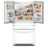 Whirlpool WRMF3636RW French Door Refrigerator, 36 inch Width, 24.5 cu. ft. Capacity, Water Dispenser (Exterior), Ice Dispenser (Thru Door), ENERGY STAR Certified, White colour