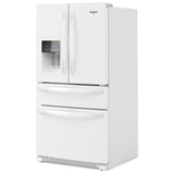 Whirlpool WRMF3636RW French Door Refrigerator, 36 inch Width, 24.5 cu. ft. Capacity, Water Dispenser (Exterior), Ice Dispenser (Thru Door), ENERGY STAR Certified, White colour