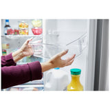 Whirlpool WRMF3636SV French Door Refrigerator, 36 inch Width, 29 cu. ft. Capacity, Water Dispenser (Exterior), Ice Dispenser (Thru Door), ENERGY STAR Certified, Fingerprint-Resistant Black Stainless colour