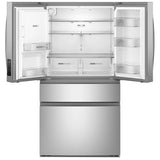 Whirlpool WRMF3636SZ French Door Refrigerator, 36 inch Width, 29 cu. ft. Capacity, Water Dispenser (Exterior), Ice Dispenser (Thru Door), ENERGY STAR Certified, Fingerprint-Resistant Stainless Finish colour