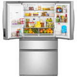 Whirlpool WRMF3636SZ French Door Refrigerator, 36 inch Width, 29 cu. ft. Capacity, Water Dispenser (Exterior), Ice Dispenser (Thru Door), ENERGY STAR Certified, Fingerprint-Resistant Stainless Finish colour