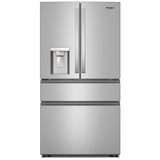 Whirlpool WRMF3636SZ French Door Refrigerator, 36 inch Width, 29 cu. ft. Capacity, Water Dispenser (Exterior), Ice Dispenser (Thru Door), ENERGY STAR Certified, Fingerprint-Resistant Stainless Finish colour