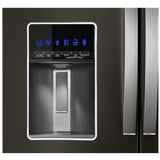 Whirlpool WRMF7736PV French Door Refrigerator, 36 inch Width, 26.2 cu. ft. Capacity, Water Dispenser (Exterior), Ice Dispenser (Thru Door), Black Stainless Steel colour