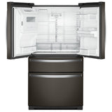 Whirlpool WRMF7736PV French Door Refrigerator, 36 inch Width, 26.2 cu. ft. Capacity, Water Dispenser (Exterior), Ice Dispenser (Thru Door), Black Stainless Steel colour
