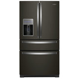 Whirlpool WRMF7736PV French Door Refrigerator, 36 inch Width, 26.2 cu. ft. Capacity, Water Dispenser (Exterior), Ice Dispenser (Thru Door), Black Stainless Steel colour
