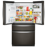 Whirlpool WRMF7736PV French Door Refrigerator, 36 inch Width, 26.2 cu. ft. Capacity, Water Dispenser (Exterior), Ice Dispenser (Thru Door), Black Stainless Steel colour