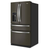 Whirlpool WRMF7736PV French Door Refrigerator, 36 inch Width, 26.2 cu. ft. Capacity, Water Dispenser (Exterior), Ice Dispenser (Thru Door), Black Stainless Steel colour