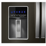Whirlpool WRMF7736PV French Door Refrigerator, 36 inch Width, 26.2 cu. ft. Capacity, Water Dispenser (Exterior), Ice Dispenser (Thru Door), Black Stainless Steel colour