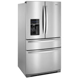 Whirlpool WRMF7736PZ French Door Refrigerator, 36 inch Width, 26.2 cu. ft. Capacity, Water Dispenser (Exterior), Ice Dispenser (Thru Door), FingerPrint Resistant Stainless Steel colour