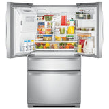 Whirlpool WRMF7736PZ French Door Refrigerator, 36 inch Width, 26.2 cu. ft. Capacity, Water Dispenser (Exterior), Ice Dispenser (Thru Door), FingerPrint Resistant Stainless Steel colour