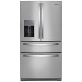 Whirlpool WRMF7736PZ French Door Refrigerator, 36 inch Width, 26.2 cu. ft. Capacity, Water Dispenser (Exterior), Ice Dispenser (Thru Door), FingerPrint Resistant Stainless Steel colour