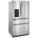 Whirlpool WRMF7736PZ French Door Refrigerator, 36 inch Width, 26.2 cu. ft. Capacity, Water Dispenser (Exterior), Ice Dispenser (Thru Door), FingerPrint Resistant Stainless Steel colour