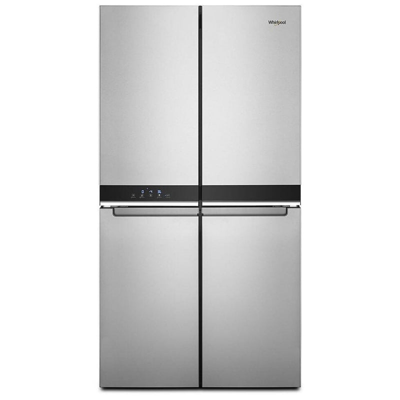 Whirlpool WRQA59CNKZ Counter Depth French Door Refrigerator, 36 inch Width, 19.4 cu. ft. Capacity, Counter Depth, Ice Dispenser (Freezer Located), ENERGY STAR Certified, Metallic Steel colour