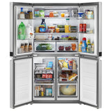 Whirlpool WRQA59CNKZ Counter Depth French Door Refrigerator, 36 inch Width, 19.4 cu. ft. Capacity, Counter Depth, Ice Dispenser (Freezer Located), ENERGY STAR Certified, Metallic Steel colour