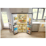 Whirlpool WRQC7836RZ Counter Depth Refrigerator, 36 inch Width, Counter Depth, Ice Dispenser (Thru Door), Water Dispenser (Exterior), ENERGY STAR Certified, 19.14 cu. ft. Capacity, Stainless Steel colour