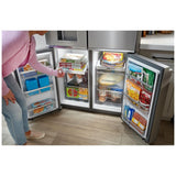 Whirlpool WRQC7836RZ Counter Depth Refrigerator, 36 inch Width, Counter Depth, Ice Dispenser (Thru Door), Water Dispenser (Exterior), ENERGY STAR Certified, 19.14 cu. ft. Capacity, Stainless Steel colour