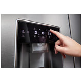 Whirlpool WRQC7836RZ Counter Depth Refrigerator, 36 inch Width, Counter Depth, Ice Dispenser (Thru Door), Water Dispenser (Exterior), ENERGY STAR Certified, 19.14 cu. ft. Capacity, Stainless Steel colour